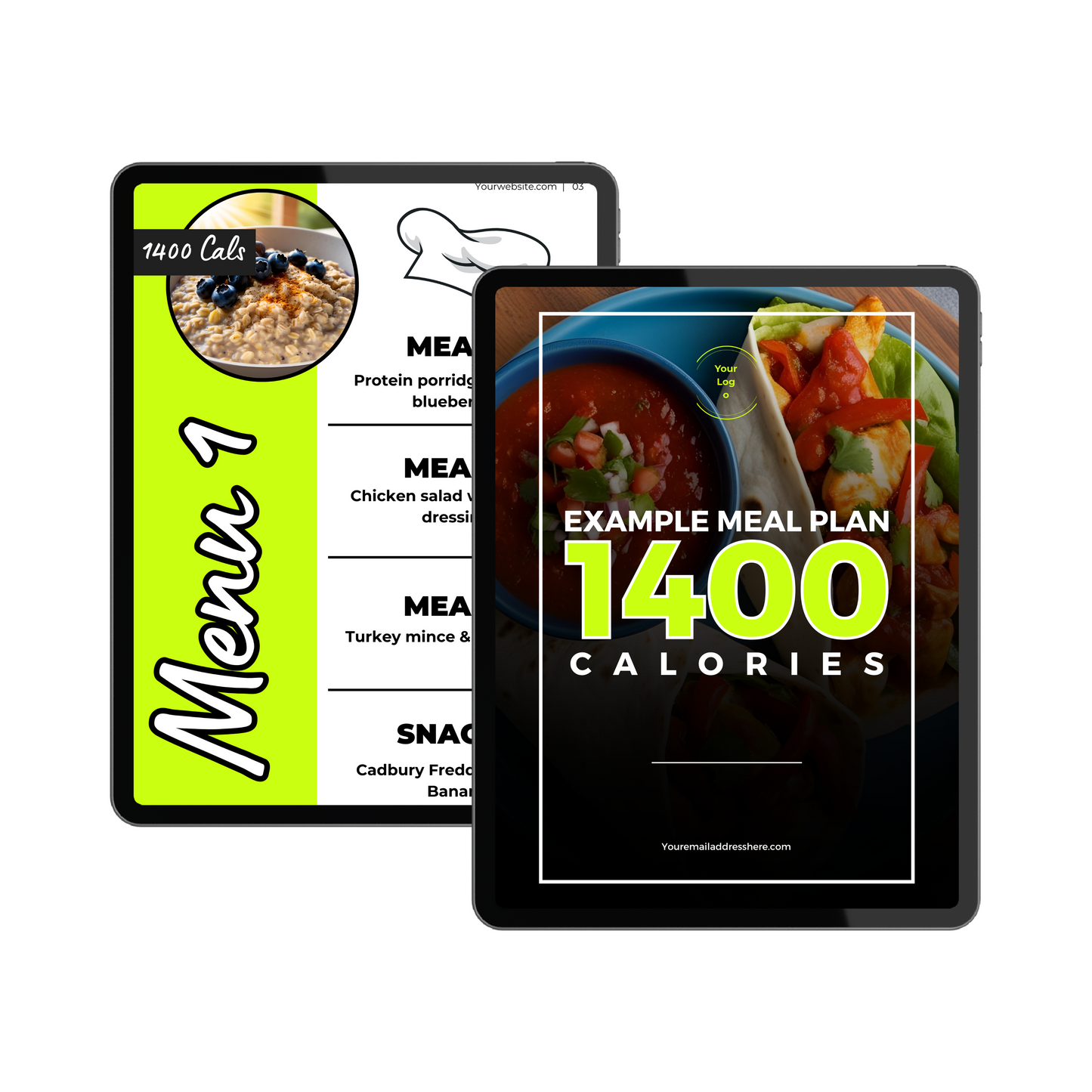 1400 Calorie Meal Plan Example