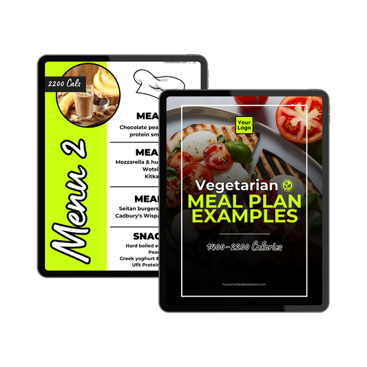 Rebrandable Vegetarian Meal Plan Examples for Coaches